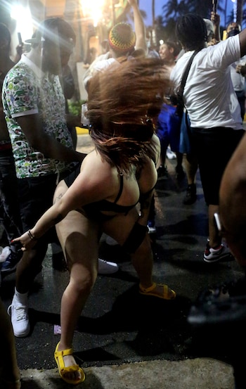 A dance party breaks out