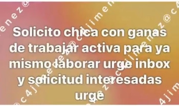 El sospechoso compartía mensajes para