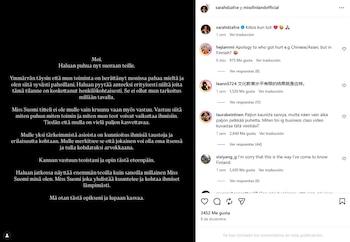 La disculpa de Sarah Dzafce