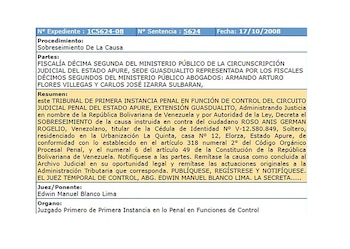 Rozo fue señalado del delito