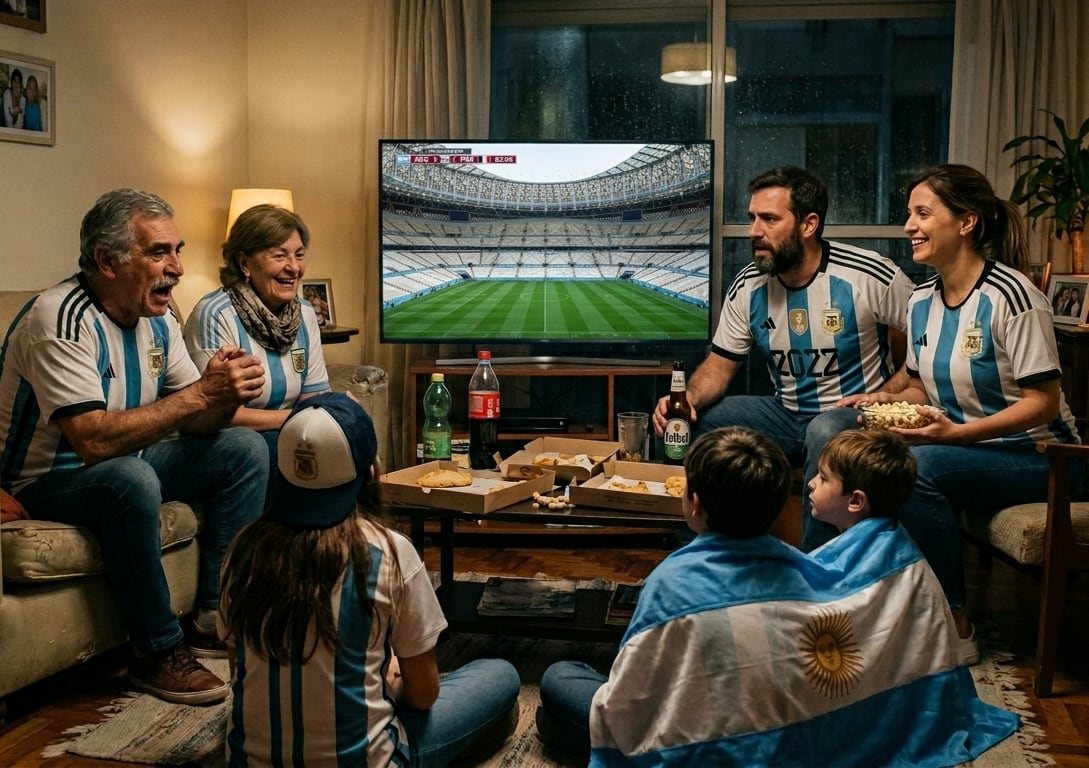 El 88% de los argentinos planea ver los partidos desde su casa, consolidando al hogar como el eje del consumo durante el Mundial.
