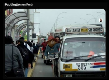 Memes sobre Paddington en Perú.