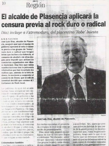 Recorte de 'Extremadura Hoy' de