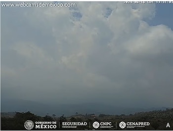 Imagen 1: Volcán de Fuego de Colima, 13:31 h (hora local).