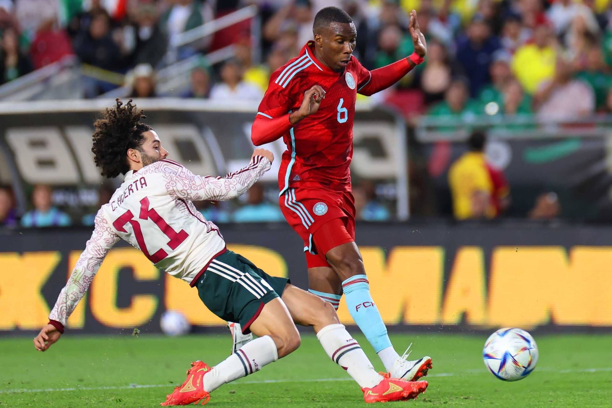 Colombia le remontó 3-2 a México en el último amistoso disputado en el 2023.