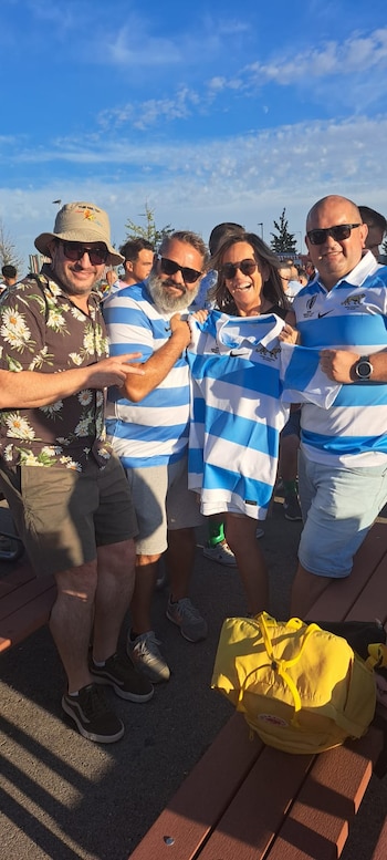 Muchos argentinos alentaron a los