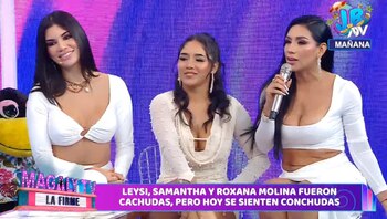 Samantha Batallanos, Roxana Medina y Leysi Suárez dieron entrevista a Magaly Medina en la que hablaron sobre cómo superaron infidelidades.