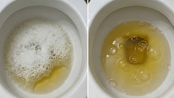 Espuma y burbujas en la