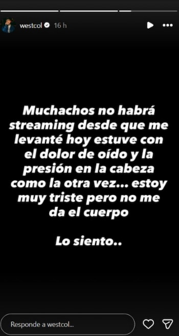 Westcol anunció en sus redes