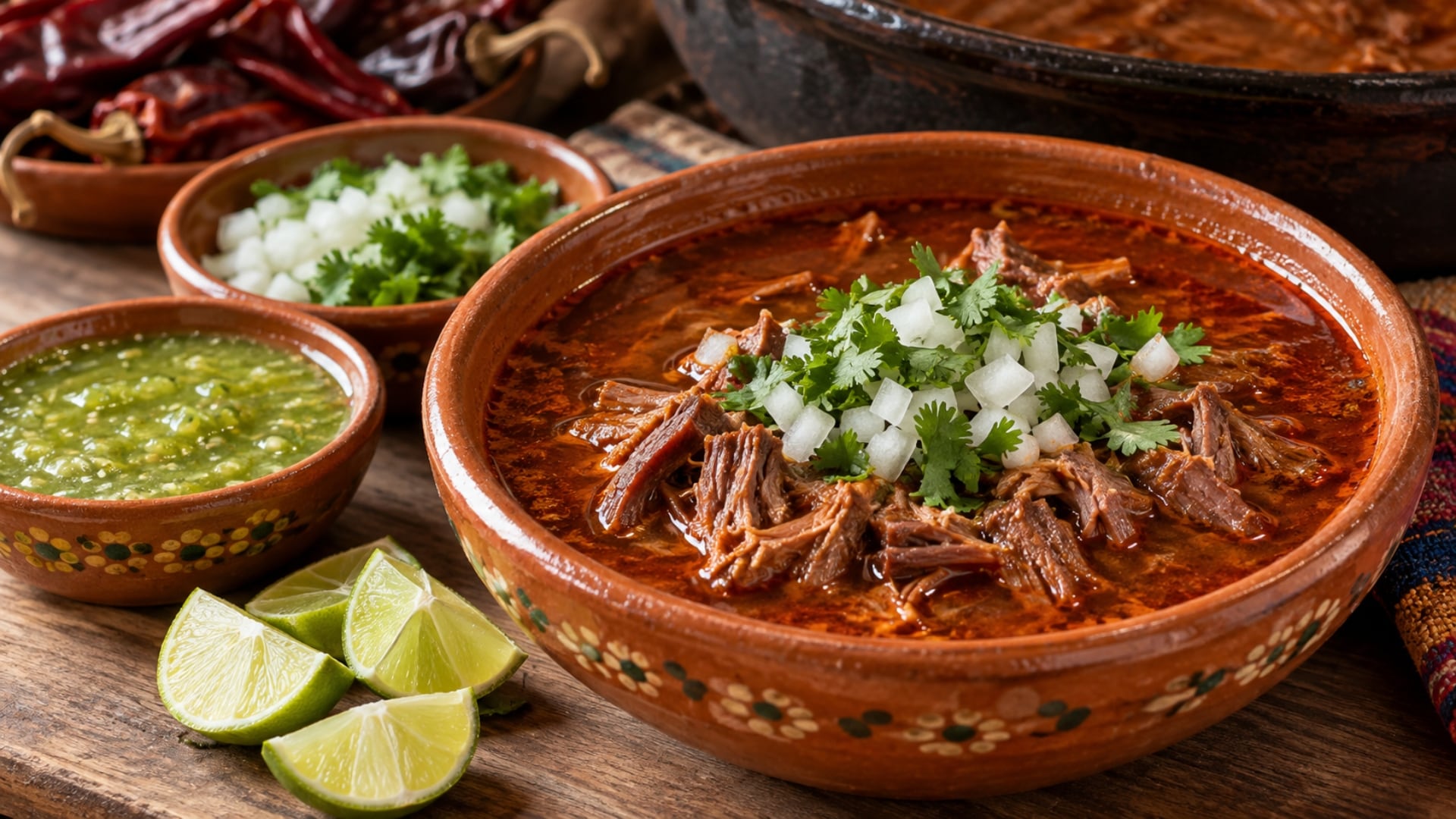 En su canal de YouTube “De mi Rancho a tu Cocina” comparte el paso a paso para preparar una birria de res casera con chile guajillo, salsa verde y carne suave