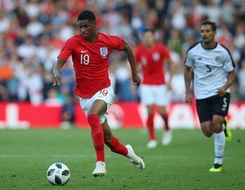 Marcus Rashford en un partido