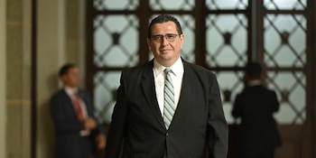 Gabriel Estuardo García Luna asumirá el cargo de fiscal general y jefe del Ministerio Público para el período 2026-2030, el 17 de mayo en reemplazo de Consuelo Porras Argueta, sancionada por corrupción por Estados Unidos y la Unión Europea. Foto Infobae/EFE
