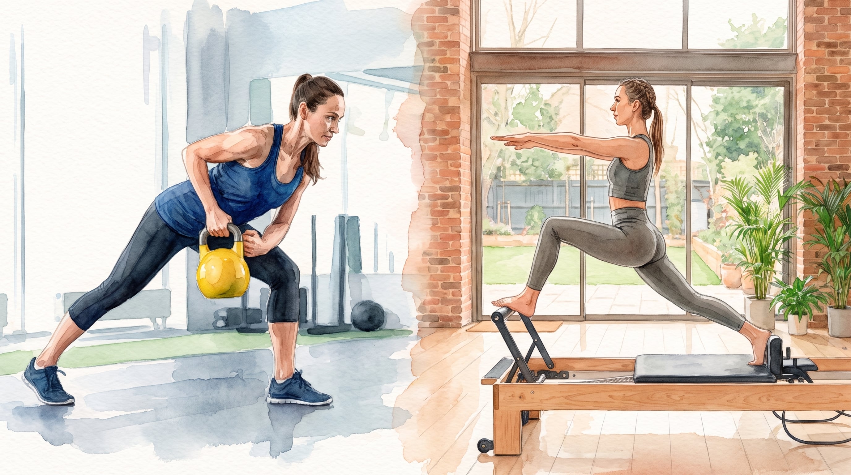 ¿Pilates o entrenamiento de fuerza? Diferencias y beneficios sobre ganar músculo y proteger los huesos