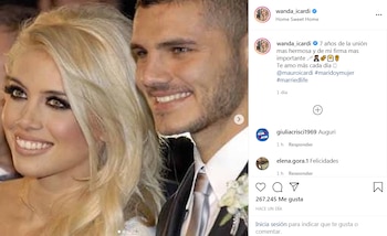 El posteo de Wanda para