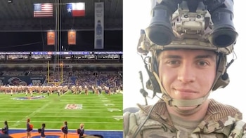 Identifican al militar que murió tras una caída de rápel en Texas antes de un partido de fútbol americano
