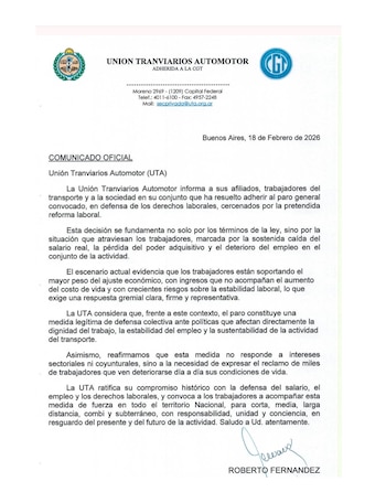 La Unión Tranviarios Automotor (UTA)