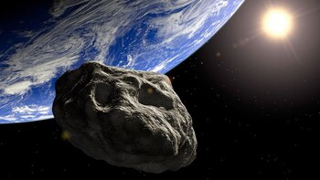 El asteroide se hizo presente