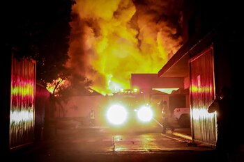 Incendio en fábrica de Jiutepec,