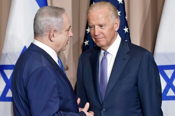 Benjamin Netanyahu y Joe Biden