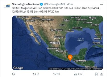 (X @SismologicoMX)