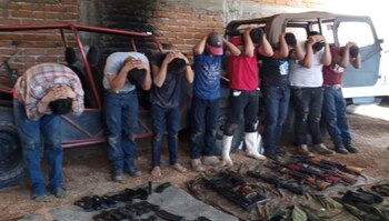 Presuntos colaboradores de 'El Peligro'.