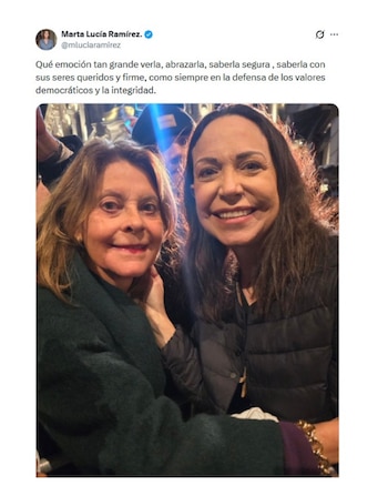 La exvicepresidenta Marta Lucía Ramírez