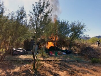 Así fue incinerado el material