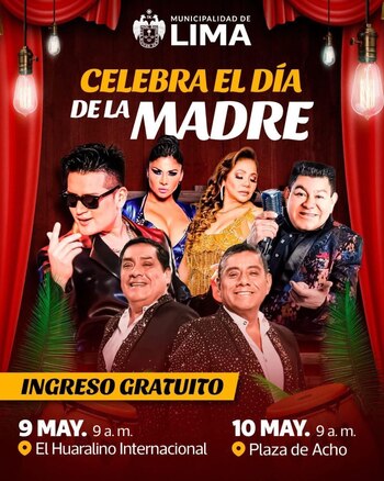 Día de la Madre 2025: Municipalidad de Lima ofrecerá conciertos gratuitos para celebrar a mamá
