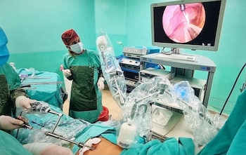 Una cirugía de abdomen con