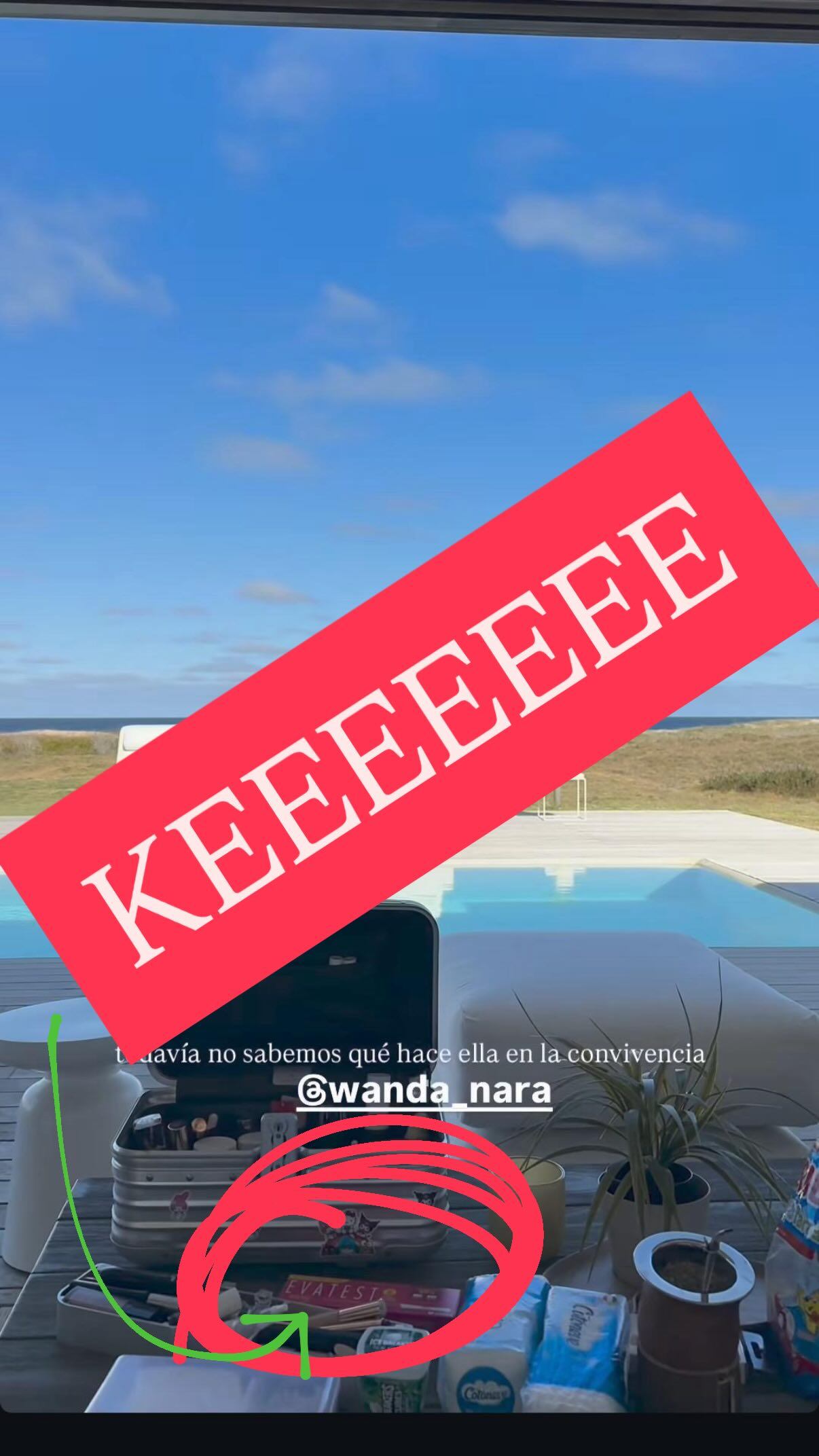 La prueba de embarazo que encontró Juariu en el video de la amiga de Wanda