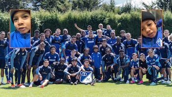 Angélica y Andrés, mamá e hijo que viajaron desde Putumayo para ver a Millonarios, confesaron qué sintieron al conocer a jugadores: “Todo pasa por algo”