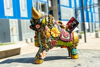 Con el torito, Brian busca