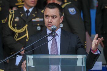 El presidente de Ecuador, Daniel