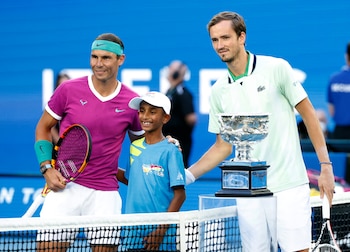Nadal y Medvedev se enfrentaron en la final del Abierto de Australia 2022
