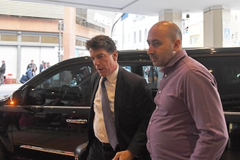 Fernando Cerimedo fue detenido en el aeropuerto Viru Viru de Santa Cruz horas después del ataque contra Nadia Beller. (EFE/Enrique García)