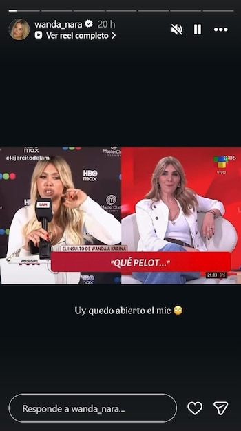 La empresaria utilizó sus redes sociales para difundir el video del exabrupto grabado con el micrófono abierto