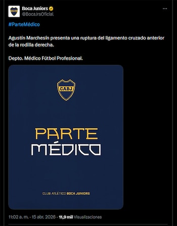 Boca Juniors confirmó la gravedad de la lesión que sufrió Agustín Marchesín: cuánto tiempo estará sin jugar