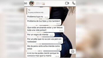 Los fuertes chats entre Mauro