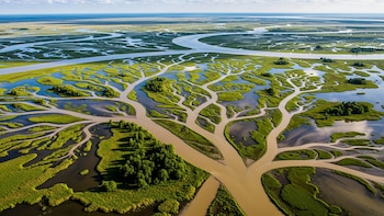 Un estudio revela cómo predecir cuánta tierra puede ganar un delta midiendo sus canales