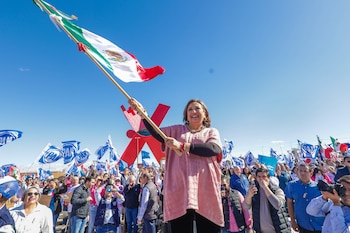 La precandidata a la presidencia