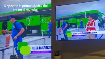 Hinchas destacaron curioso detalle en la llegada de la selección Colombia a Guadalajara: “Nada más colombiano que una bolsa de supermercado”