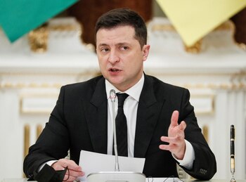 El presidente ucraniano Volodymyr Zelensky