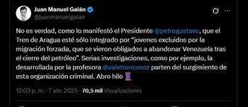 Juan Manuel Galán cuestionó si