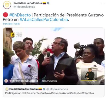 Gustavo Petro en la Plaza