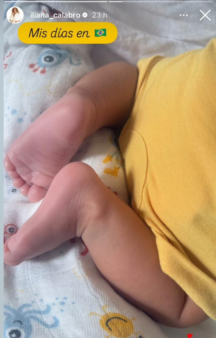 Iliana Calabró publicó la primera imagen de su nieto Bento