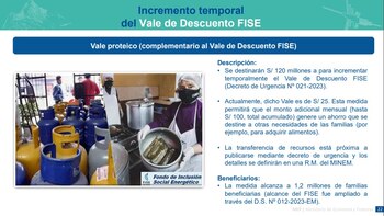 MEF proyecta beneficiar a 1,2