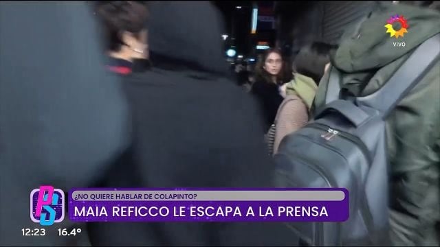 Maia y su hermano intentaron evitar a la prensa, sin embaego, el movilero de Puro Show no se dio por vencido