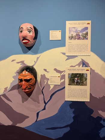 Máscaras de El Calderón y el Año Viejo. (Foto: Yalilé Loaiza)