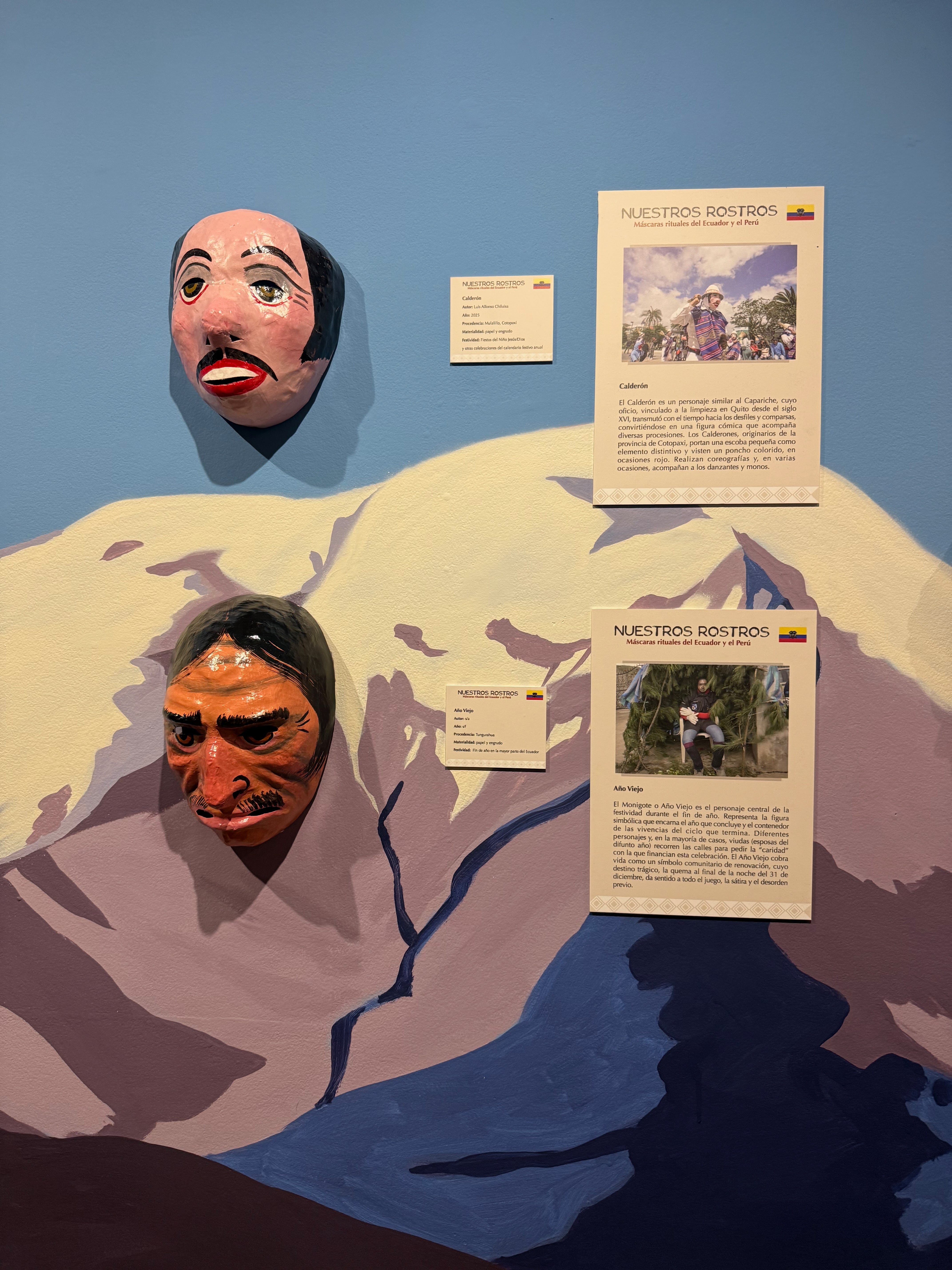 Máscaras de El Calderón y el Año Viejo (Foto: Yalilé Loaiza)