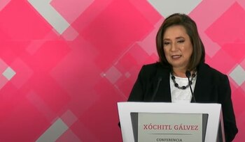 La aspirante presidencial de la